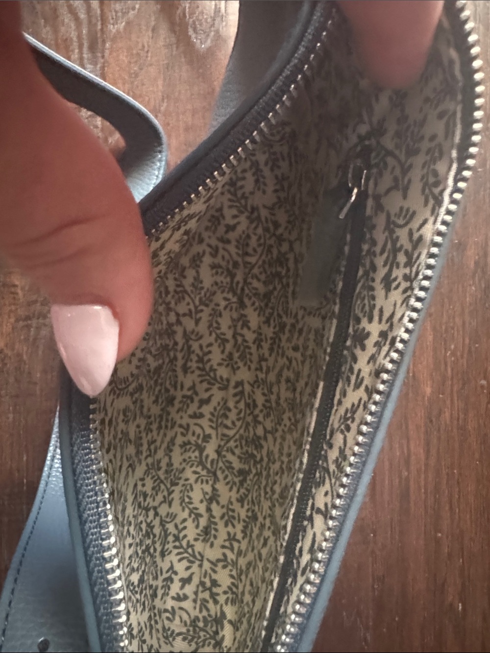 Vera Bradley Pebbled  Shoulder Crossbody Bag Slate Blue Vegan Leather - Picture 6 of 7